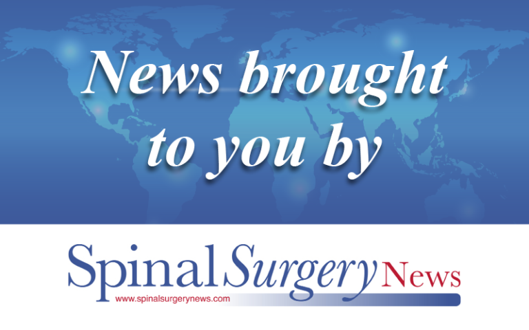 News brought to you by Spinal Surgery News