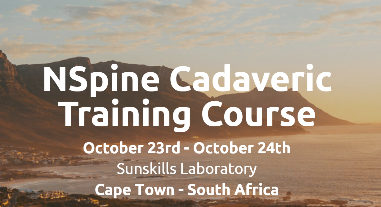 October 23-24 2026, NSpine Cadaveric Training Course; South Africa