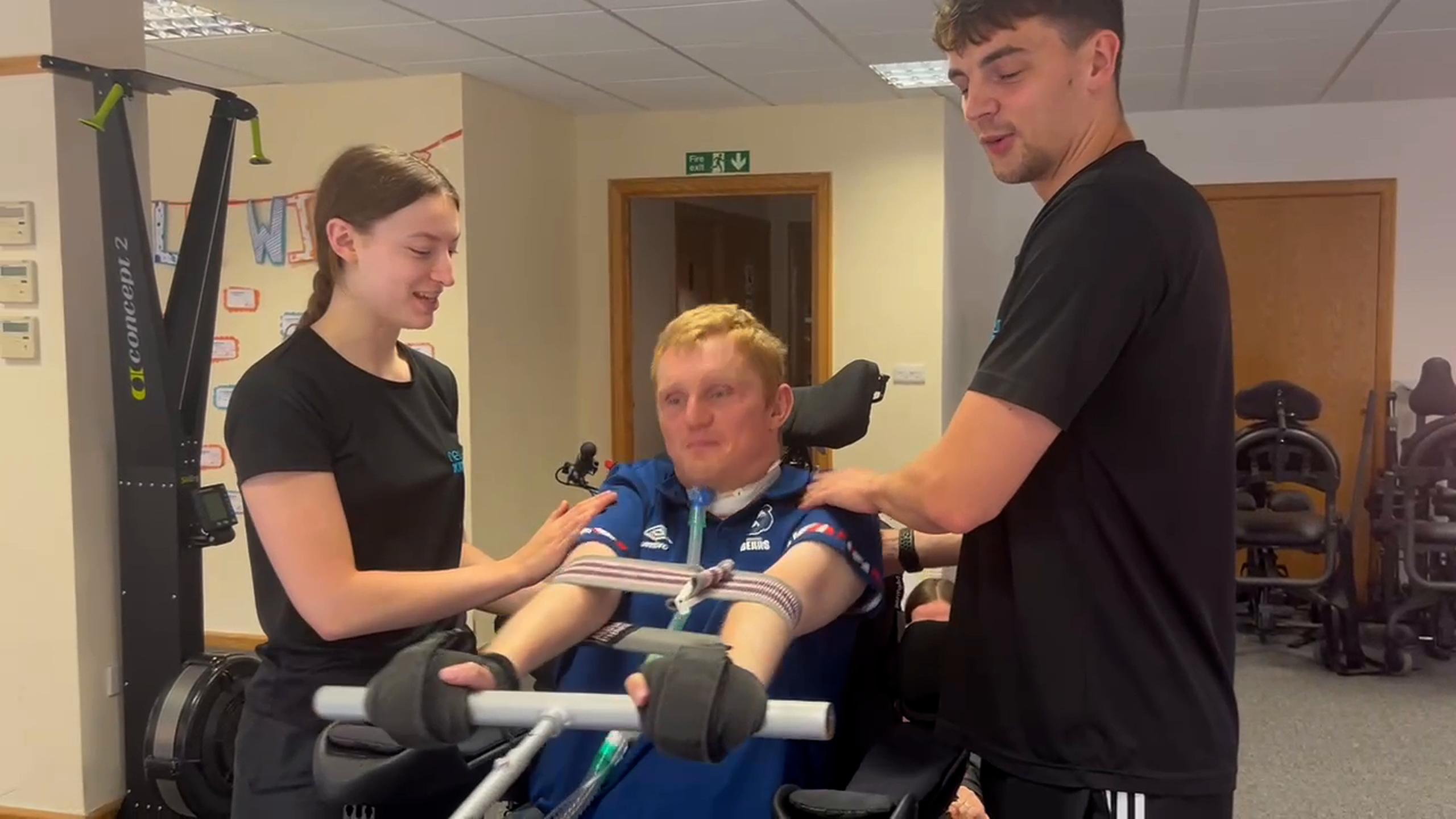 Paralysed Gloucestershire man gets ready to row again for rehab charity